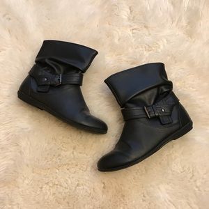 Black ankle boots
